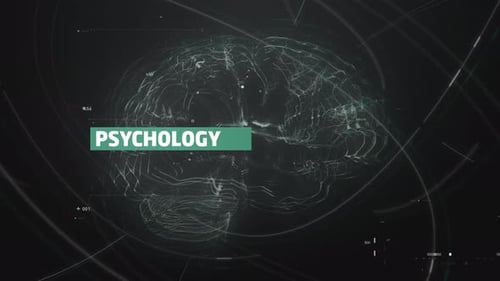 Psychology Title Digital Abstract Brain Background
