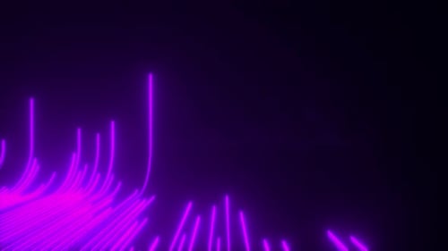 Dynamic Purple Neon Lines Abstract Background Animation