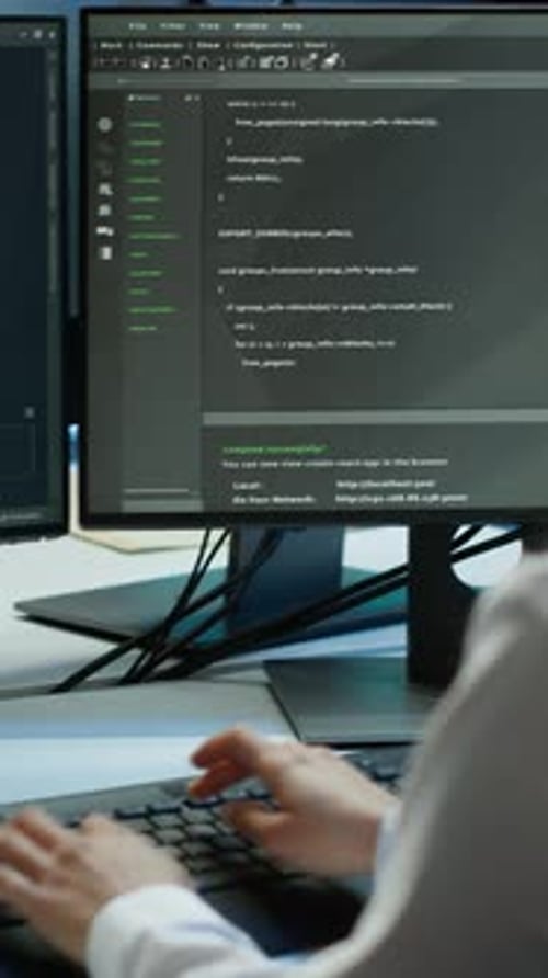 Vertical Video Software Developer in Data Center Ensuring System Can Handle Networking Tasks