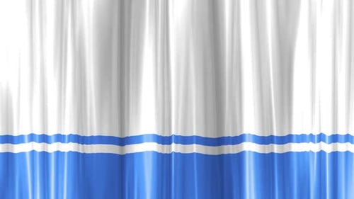Elegant White and Blue Fluid Waving Curtain Motion Background