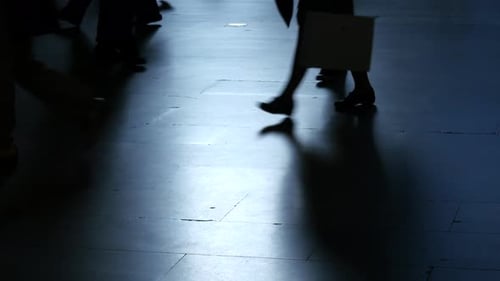 City People Move in the Gentle Embrace of Daylight