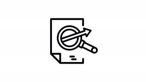Icône de recherche de données d'animation