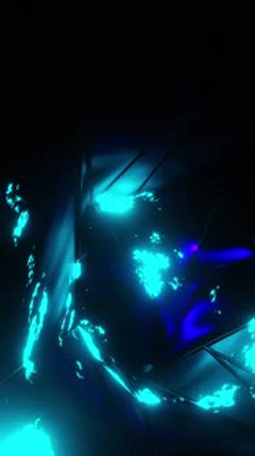 Vertical Vj loop animation background for music and edition video. Black plexuses tunnel with illumi