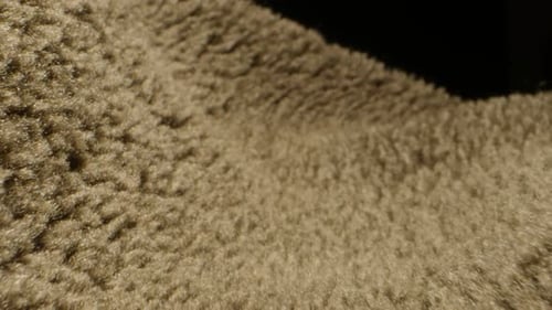 Close Up of Folding Tan Soft Fabric