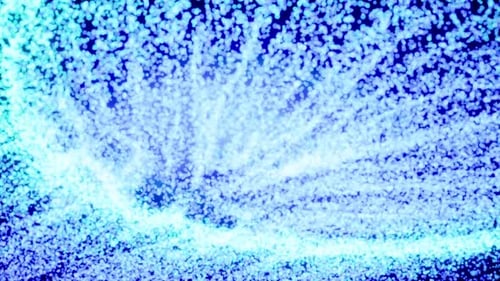 Abstract Lighting Dust Particle and Glare on a Dark Background