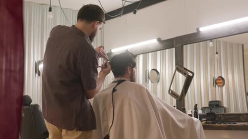 Haircut at the Barber Shop by Barber