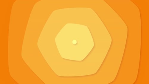 Abstract Geometric Hexagon Looping Motion Background