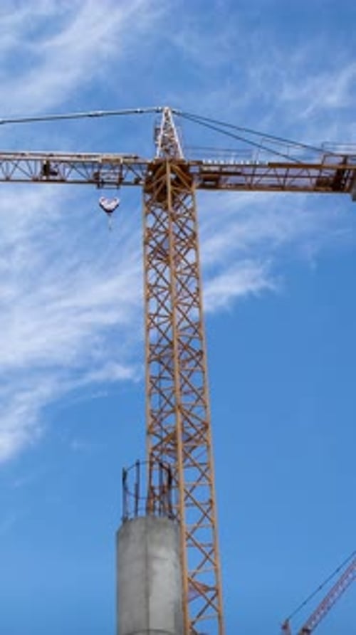 Construction Cranes in Vertical
