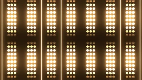 Light Orange Concert Led Light Wall Background Vj Loop In 4K