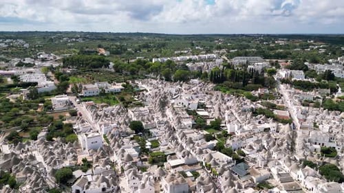 Alberobello’s Iconic Trulli Houses from Above