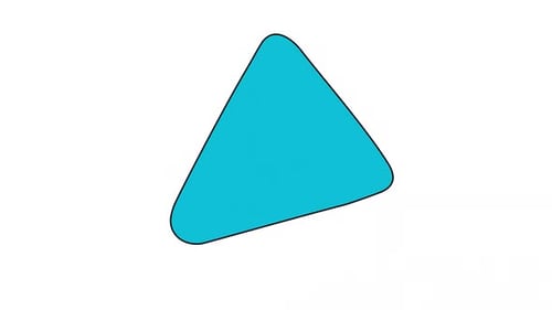 Abstract Fluid Geometric Shape Morph Animation Loop