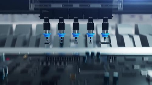 A factory for the production of microchips and chips .