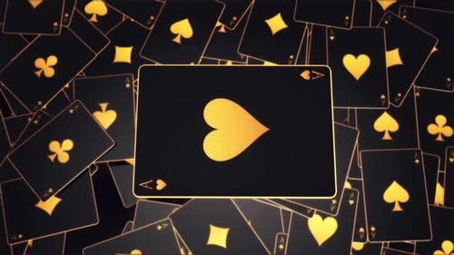 Sleek Golden Card Reveal Animation