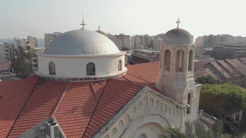 Cathedral in Limassol, Cyprus - Aerial view