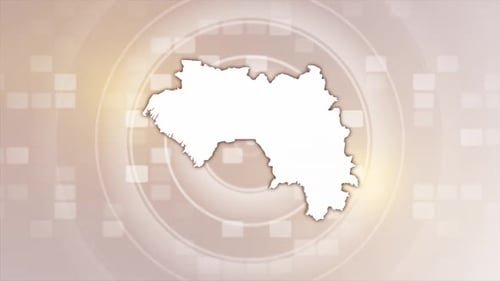 Clean Map Outline Draw and Fill Animation