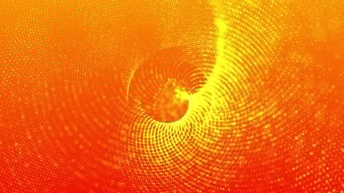 Abstract Glowing Particle Tunnel Loop Background