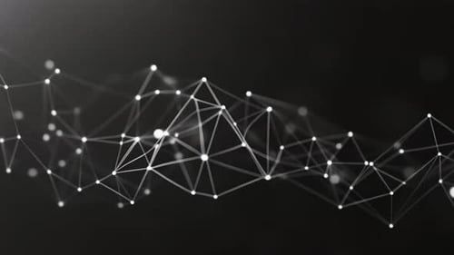 Abstract Digital Plexus Network Connection Background Loop