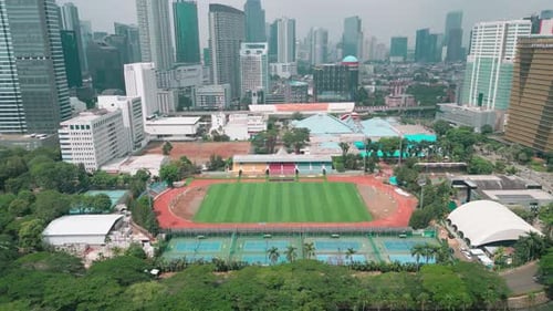 Football training field
