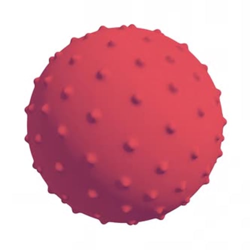 Rote 3D-Kugel mit Knötchenform