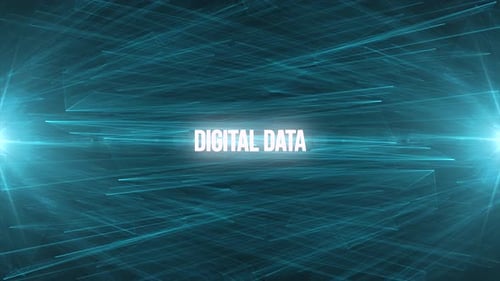 Digital Data - Motion Lines Background