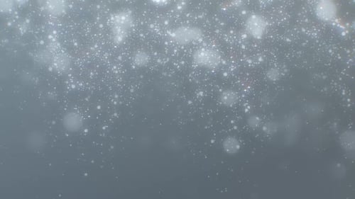 Leinwandkollektion: Ein hellblauer, glänzender Hintergrund mit Glitzereffekt, der von der Oberseite herabfällt