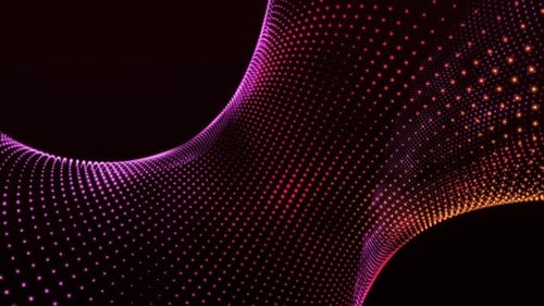 Dynamic Abstract Flowing Particle Wave Background