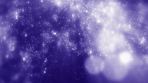 Boucle de champ de particules violettes