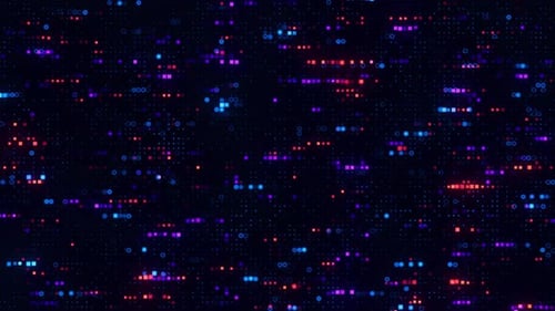 Futuristic Digital Grid Technology Background Loop