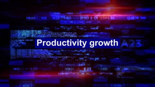 Futuristic Digital Data Flow Background with Text Reveal