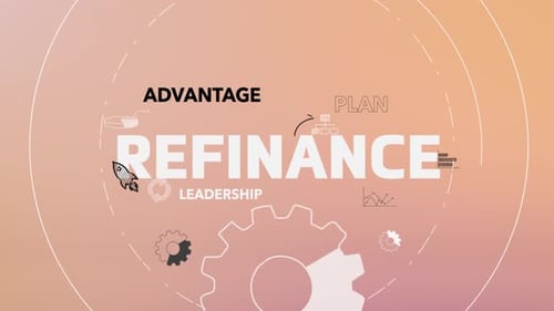 Infographic Multiple Titles With Icons Animation Information Refinance
