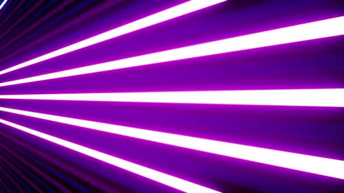 Striped Neon Light Wall