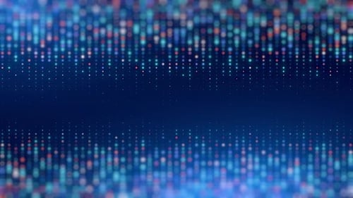 Abstrakter digitaler Hintergrund mit bunten Punkten