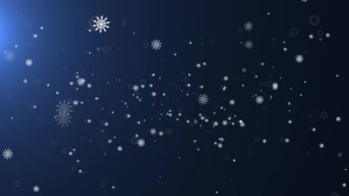 Animated Decorative Snowflakes Winter Holiday Background