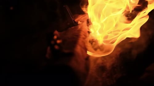 Fire and smoke