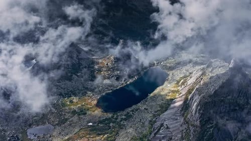 Breathtaking And Aerial View Of Ergaki Nature And Mountain Beauty