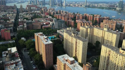 Aerial View of Manhattan's Iconic Skyline and Central Park Capturing the Essence of New York City's
