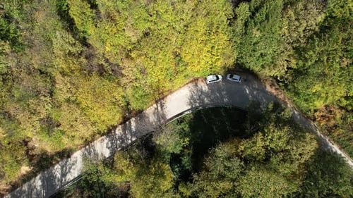 Aerial Mountain Road