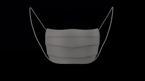 White Coronavirus Health Mask