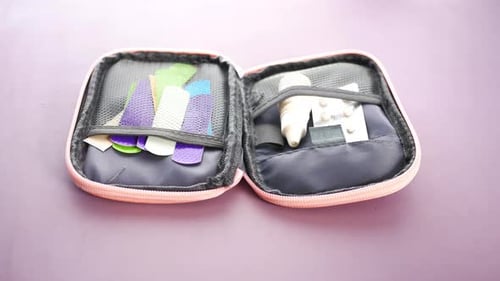 First Aid Kit with Bandages and Medical Supplies