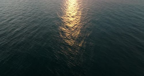 Shimmering Sea Embracing The Sun's Warmth
