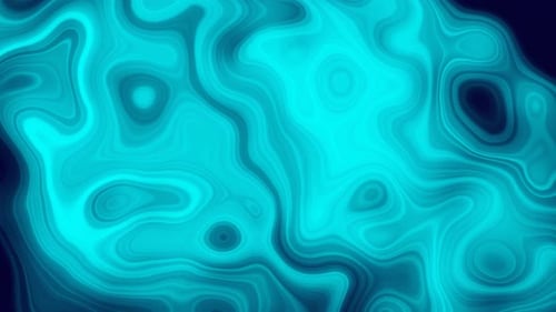 Abstract Fluid Cyan Blue Liquid Flowing Energy Background Loop
