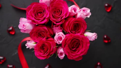 Roses and Hearts Romantic Gift Still Life