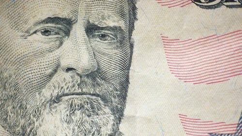 Fifty Dollar Bill Close Up