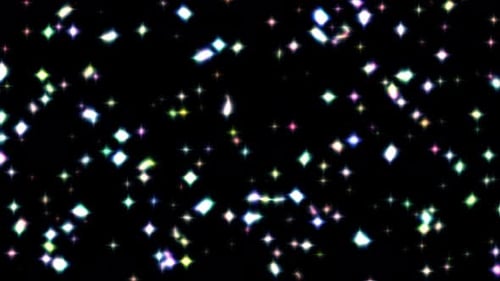 Bunter blinkender Animationshintergrund mit funkelnden Sternen