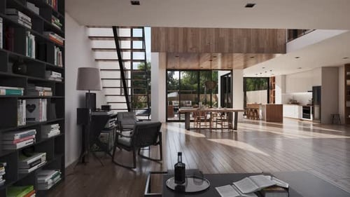 Modern Home Interior Architecture Walkthrough Animation