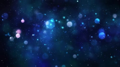 Christmas Magic Snow And Snowflakes Background 17