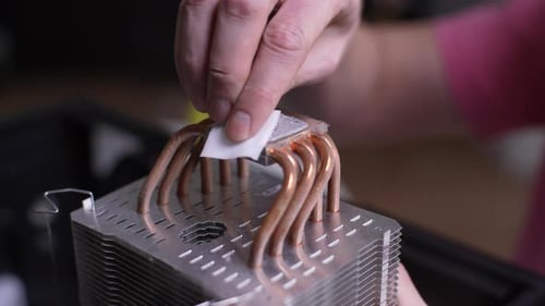 Computer CPU Heat Sink Cleaning