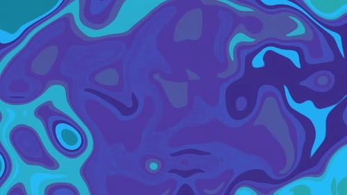 Abstract Fluid Blue and Purple Morphing Background Loop