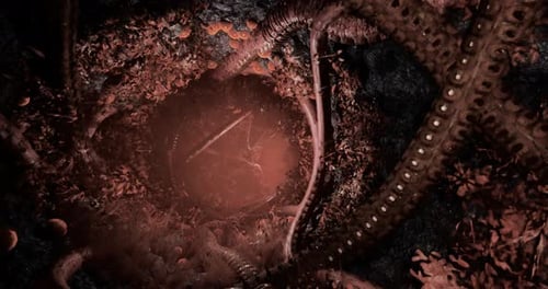 Surreal Alien Organic Landscape Deep Dive Opener