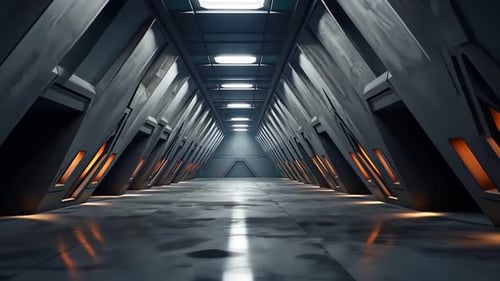 Futuristic corridor with sleek design (2)